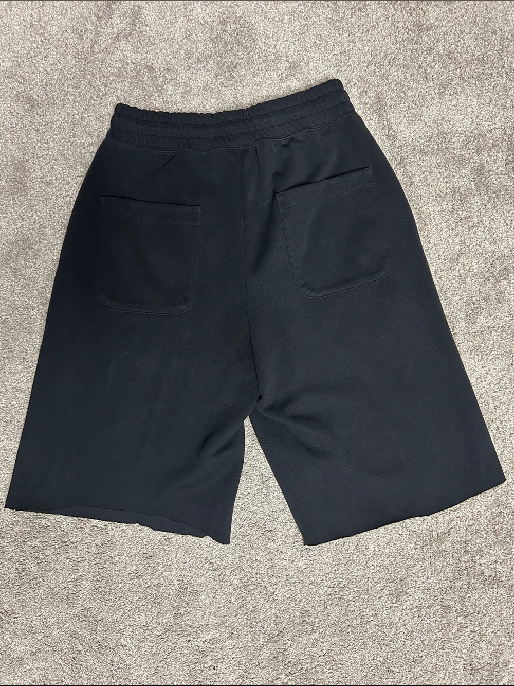 Uniqlo Baggy 3/4 Sweat Shorts Black